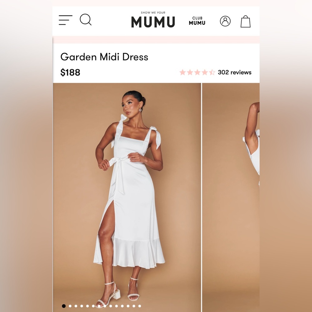 Show me your mumu garden mini dress size XS like new worn once